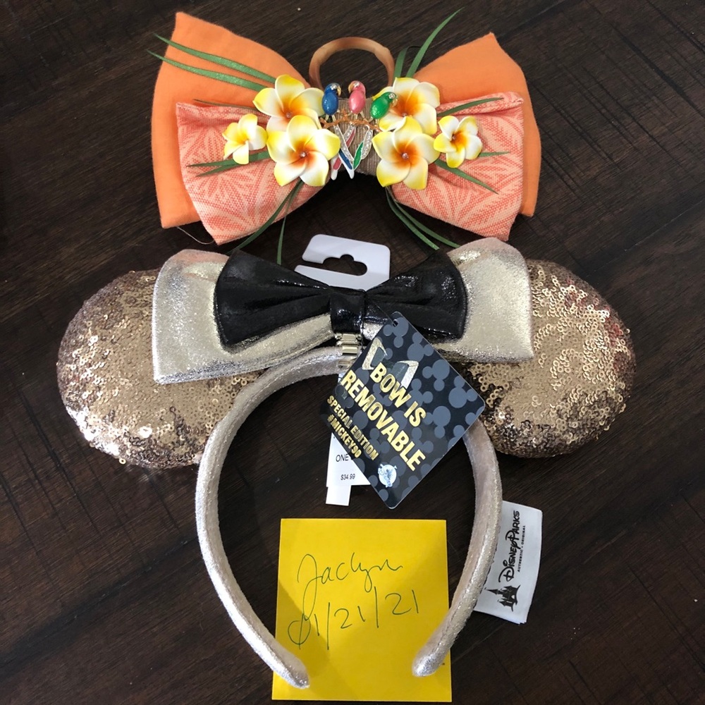 Mickey Ears Headband and Tiki Bow